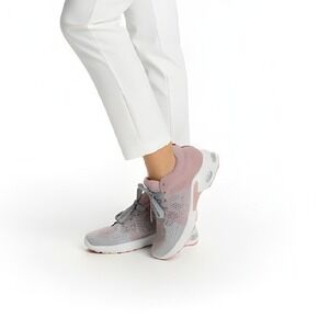 Shoes Women Size 9.5 Pink Gray Mesh Athletic Sneakers